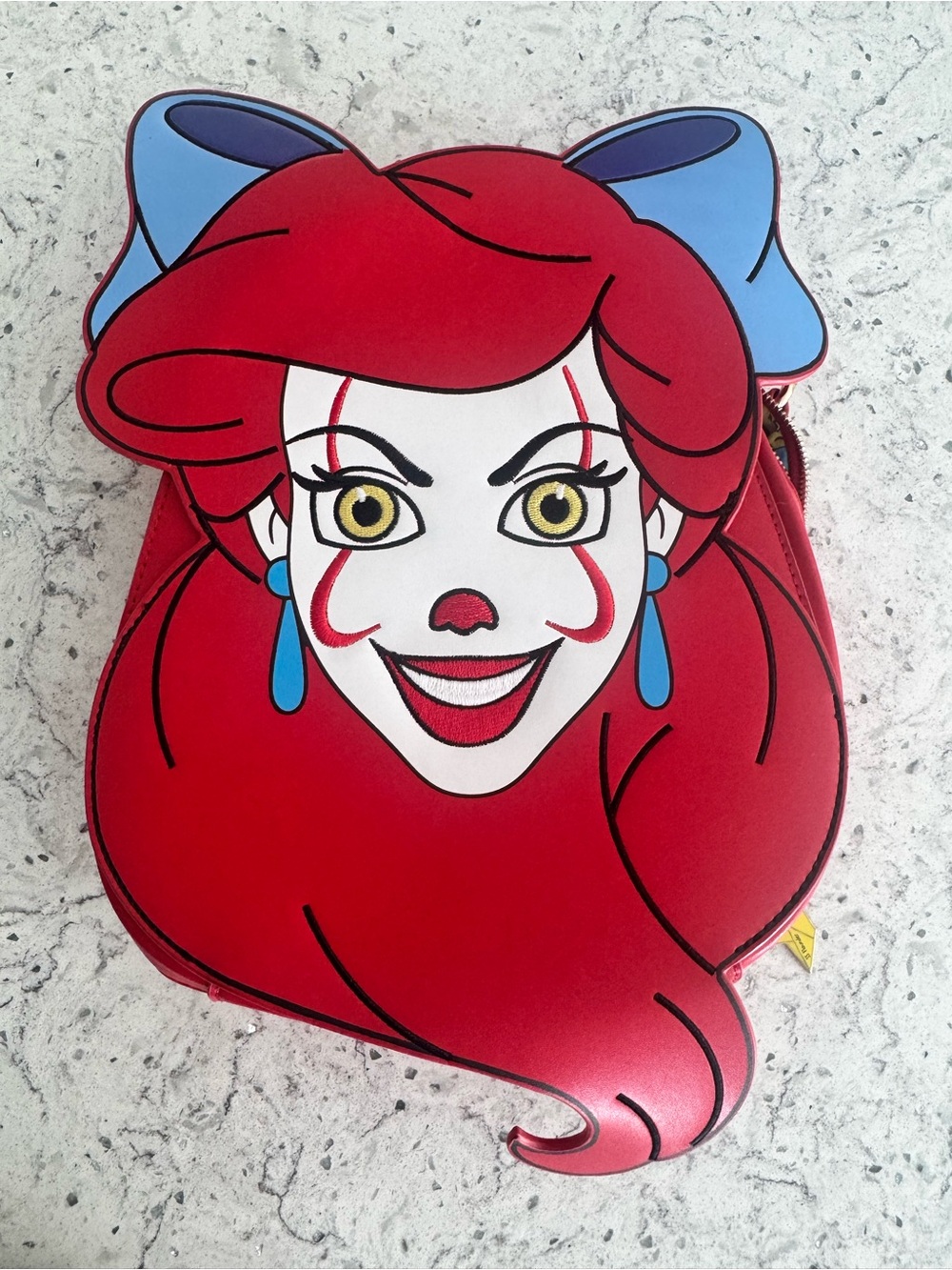 Magically horrific back pack. Ariel/ Pennywise